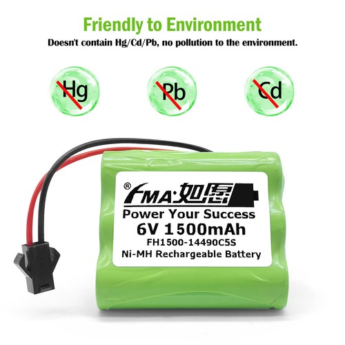 2Pcs Model toy 80 Led Solar Light Rechargeable Battery Ni-MH 6V 1500mAH AA5SW - Picture 6 of 10