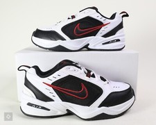 Nike Air Monarch IV White Red Black Athletic Shoes Men's Size 6 4E 416355-101 