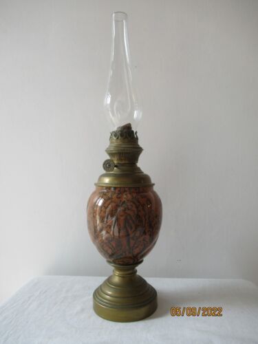 Ancienne lampe à pétrole. Lempereur et Bernard. Fin XIXème. Antique oil lamp - Photo 1/12