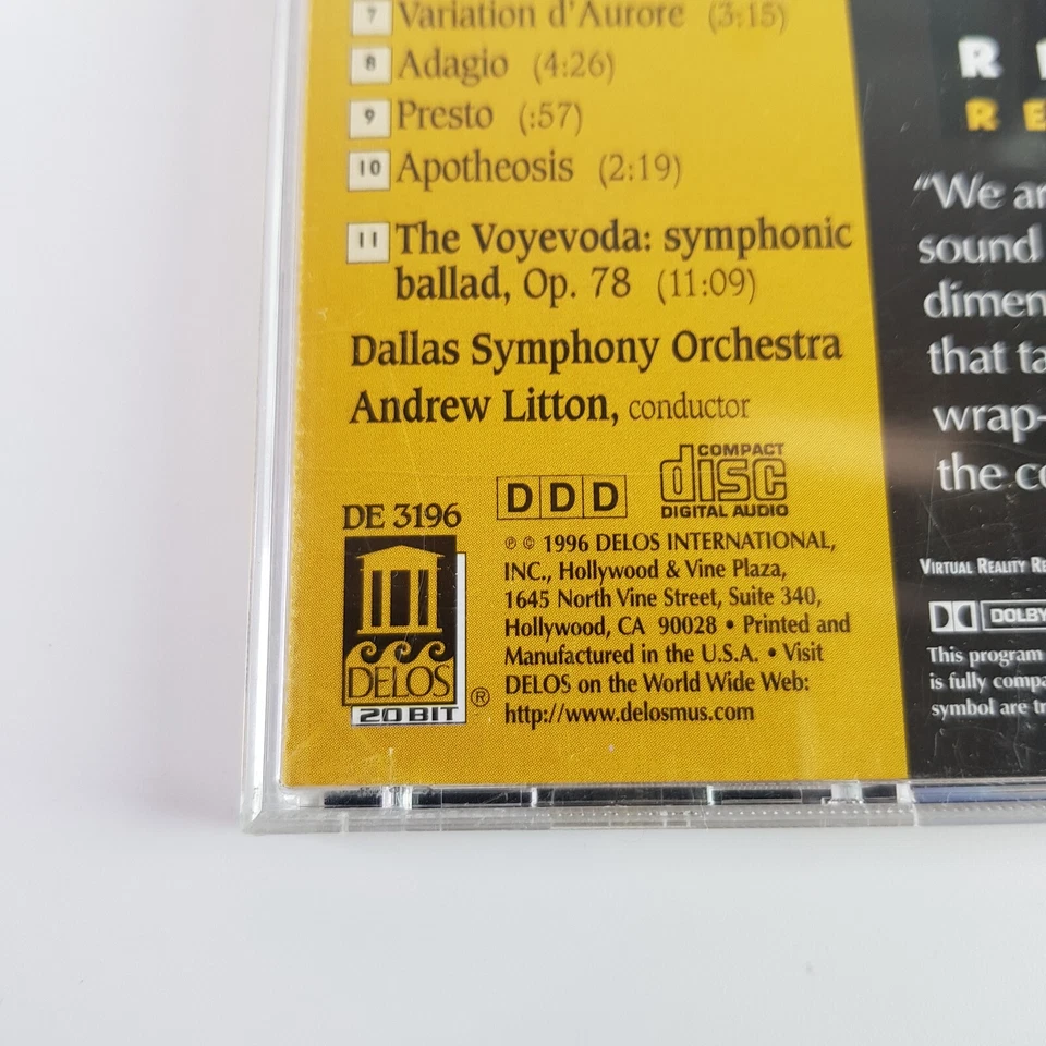 CD Tchaikovsky Andrew Litton Orquesta Sinfónica de Dallas Coro Bella Durmiente Foto 3 de 4