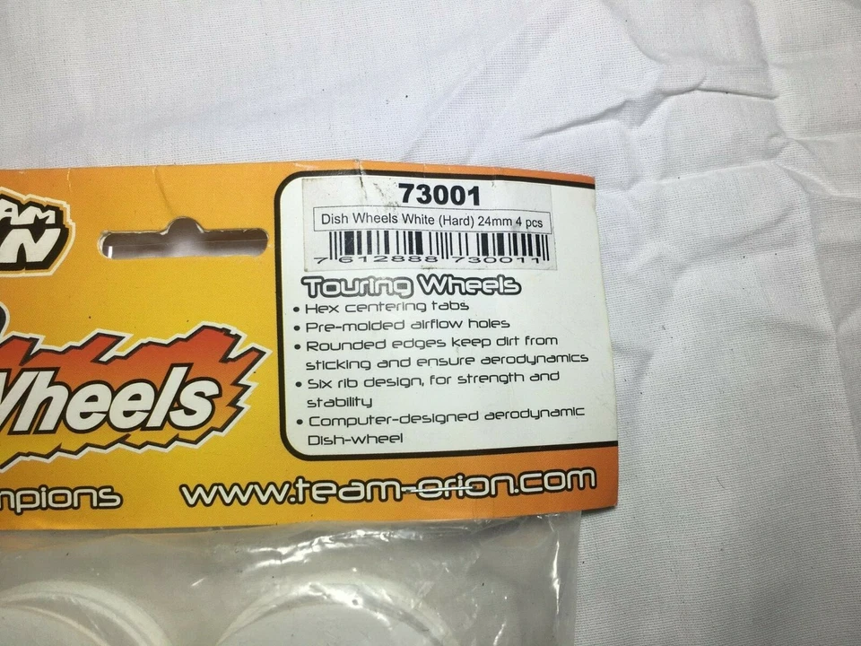 Team Orion Rims 24mm Sedan JB Dish Hard, White (4 Rims) ORN73001 - Image 2 of 4