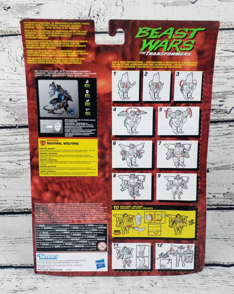 The Transformers Beast Wars Deluxe Class Maximal Wolfang Hasbro Kenner 2022 - Image 3 of 4