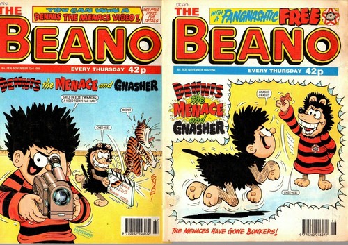 Vintage 1996 BULK x 10 THE BEANO COMIC MAGAZINES DENNIS THE MENACE AND GNASHER 9 - Picture 5 of 6