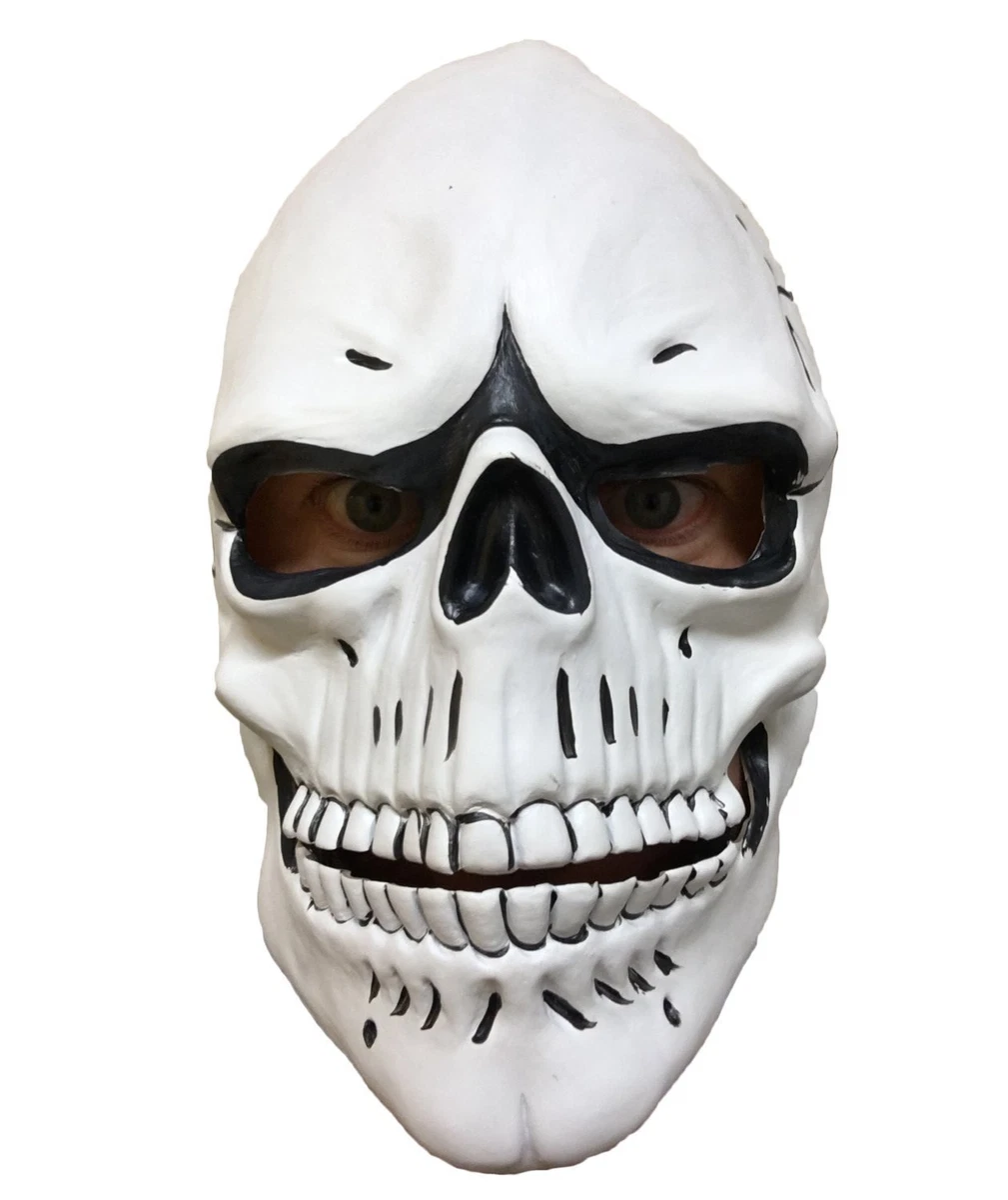 Skull Mask White Day Of The Dead Spectre James Fancy Costume Bond Accessory