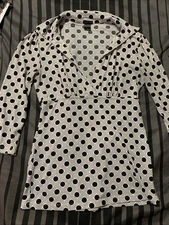 Maurice’s Womens Small Black And White Shirt