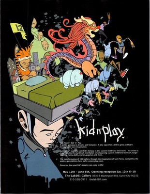 2007   KID N PLAY Art Culver City LAB101 Gallery Print Ad   2000s Y2k art BA.23