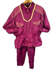 Vtg 80/90s Athletech Jogging/Windsuit/ Tracksuit Women  s Large Read description