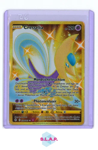 CRESSELIA POKEMON 228/203 2021 EVOLVING SKIES GOLD FOIL GERMAN