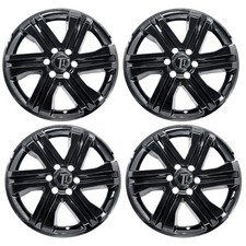Chrome Delete Gloss Black Wheel Skins For 2021-2023 Ford F-150