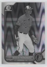 2022 Bowman Draft Chrome Black & White RayWave Refractor Maikol Hernandez 0l1
