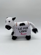 Chick-Fil-A Cow Plush "Eat Mor Chikin" Eat More Chicken Sign Stuffed Toy