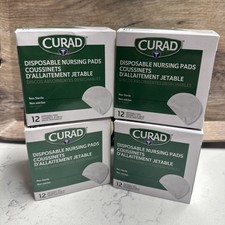 Curad Dis Nursing Pads Adhesive Strips Super Absorbent Contoured Shape Lot Of 4