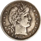 1906-P Barber Quarter - Choice+
