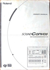 Roland SC-155 Sound Canvas Midi Sound Generator Module Original Owner's Manual.