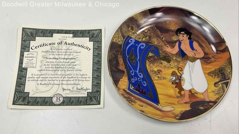 Bradford Exchange "Traveling Companions" Disney's Aladdin Collector Plate