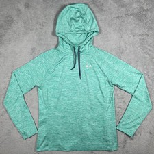 Under Armour Hoodie Womens M Green Pullover Hooded HeatGear Moisture Wicking