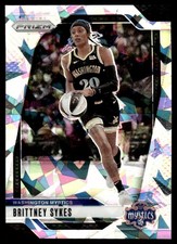 Brittney Sykes Cracked Ice #80 2024-25 Panini Prizm WNBA Card Washington Mystics