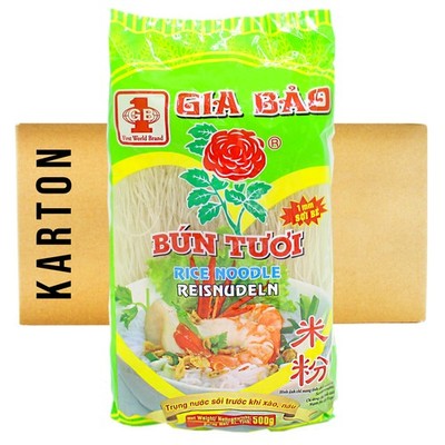 20x500g Gia Bao Bun Tuoi Reisnudeln 1mm Rice noodles Rice Vermicelli Reis Nudeln