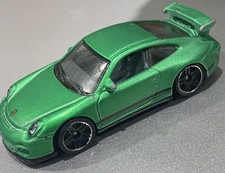 Rare Mattel Hot Wheels Porsche 911 GT3 RS matt Green 1:64 Diecast Car 2010
