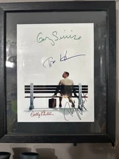 Forrest Gump (4) Hanks, Sinise, Field, Wright Signed Framed Display
