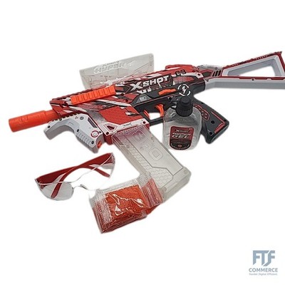 ZURU X-Shot Hyper Blaster Trace Fire mit 10.000 Kugeln