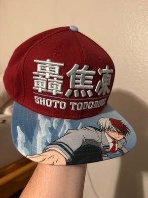 Shoto Todoroki My Hero Academia Snapback Ball Cap Hat Flat Bill New Without Tag