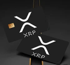 XRP CRYPTOCURRENCY Credit Debit Bank Card Skin Cover Sticker Set 2PCS