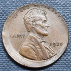 1920 Wheat Cent 1c Off Center Error AU #98797