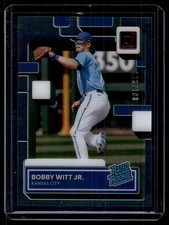 Bobby Witt Jr. 2022 Panini Chronicles Clearly Donruss Rated Rookie Card /100 #74