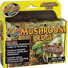 Zoo Med Naturalistic Terrarium Mushroom Ledge Small, 4.5" x 7" - 3 Pack
