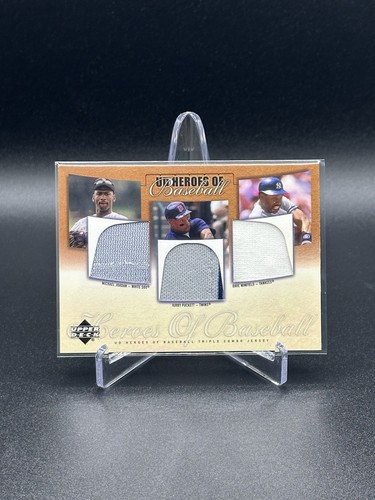 2001 UD Heroes of Baseball Michael Jordan / Kirby Puckett / Dave Winfield Trikot