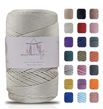 Polyester Macrame Cord 2mm 250 yds 750 ft DIY Crafts Handbags Wall Hangings