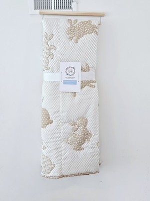 Rachel Ashwell Farmhouse Bunny Decorative Throw Quilt Blanket 50x70 New