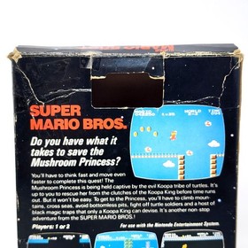 Super Mario Bros - NES Matte Sticker Seal 1985 Test Market Release - CIB GRAIL