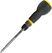 Klein Tools 32960A Fastbit Tru-Grip Screwdriver, Ball-Style Handle with Quick-Re