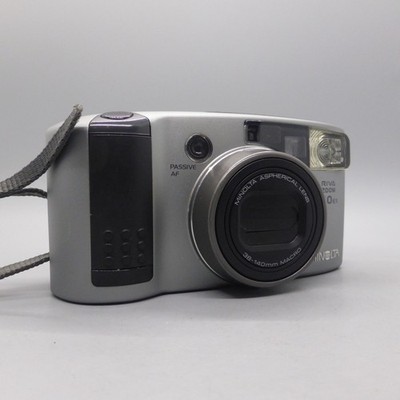 Minolta Riva Zoom 140EX analoge Kompaktkamera 35 mm silber getestet
