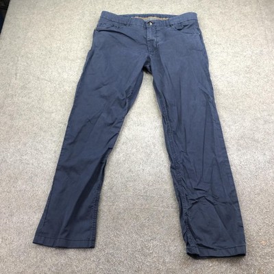 Corneliani ID Pants Mens 32x29 Blue Chino Straight Stretch Casual Denim 5-Pocket