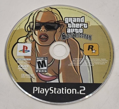 Grand Theft Auto San Andreas Sony PlayStation 2 PS2 Disc Only Tested GTA SA