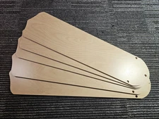 QTY 5! 21 inch Natural Maple Finish Ceiling Fan Replacement Blades Royal Pacific