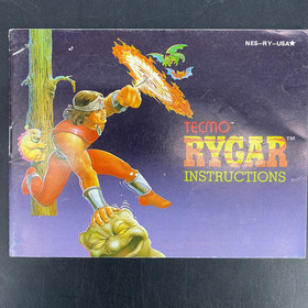 Cartucho de juego Rygar NES 1987 con manual y funda Tecmo Nintendo System