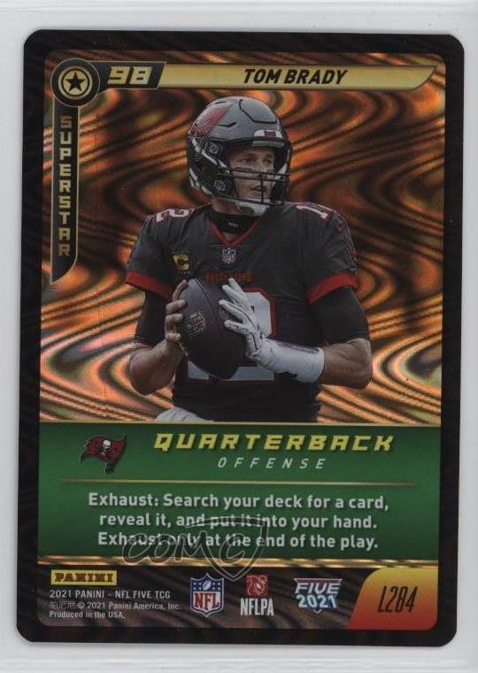 2021 Panini NFL Five TCG Superstar Swirlorama Tom Brady #L284 ix8