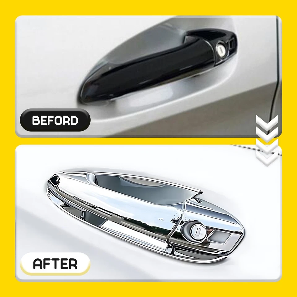 Para 2008-2013 Mercedes-Benz Classe C W204 Nova Tampa de Maçaneta Externa Cromada - Imagem 2 de 4