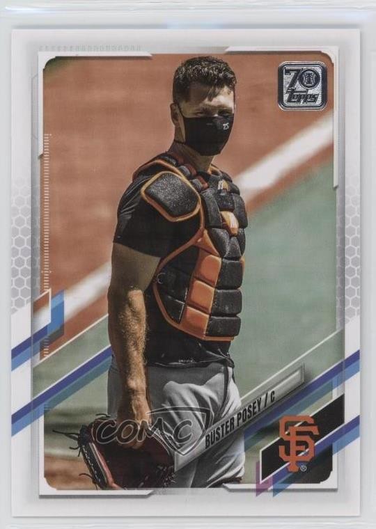 2021 Topps Image Variation SP (Wearing Catcher's Gear) Buster Posey #301
