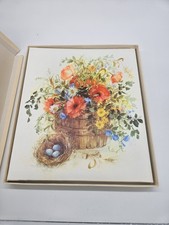 vintage 1973 Hallmark Bouquet Memory Mount Photo Album In Box
