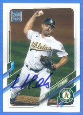 LIAM HENDRIKS Signed/Autographed 2021 Topps Card #80 Athletics, A's w/COA a