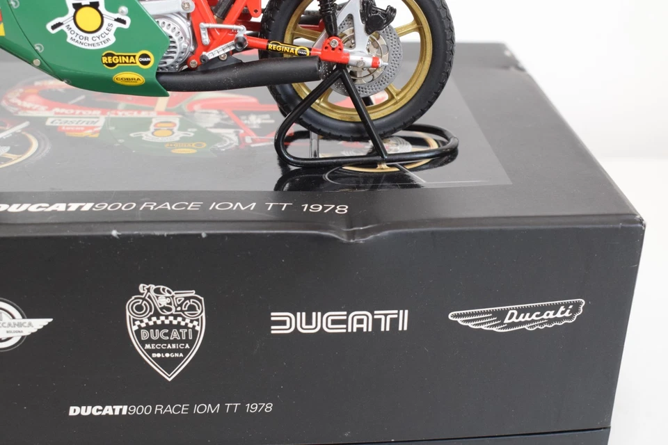 B81 1:12 MINICHAMPS 122 781212 DUCATI 900 RACER IOM TT 1978 M. HAILWOOD MIB - Photo 4/4