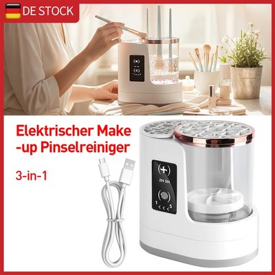 3-in-1 Elektrischer Make-up-Pinselreiniger & trockner,USB-Kosmetikpinselreiniger