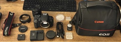 Canon Black DSLR Eos 700d Camera with all extras