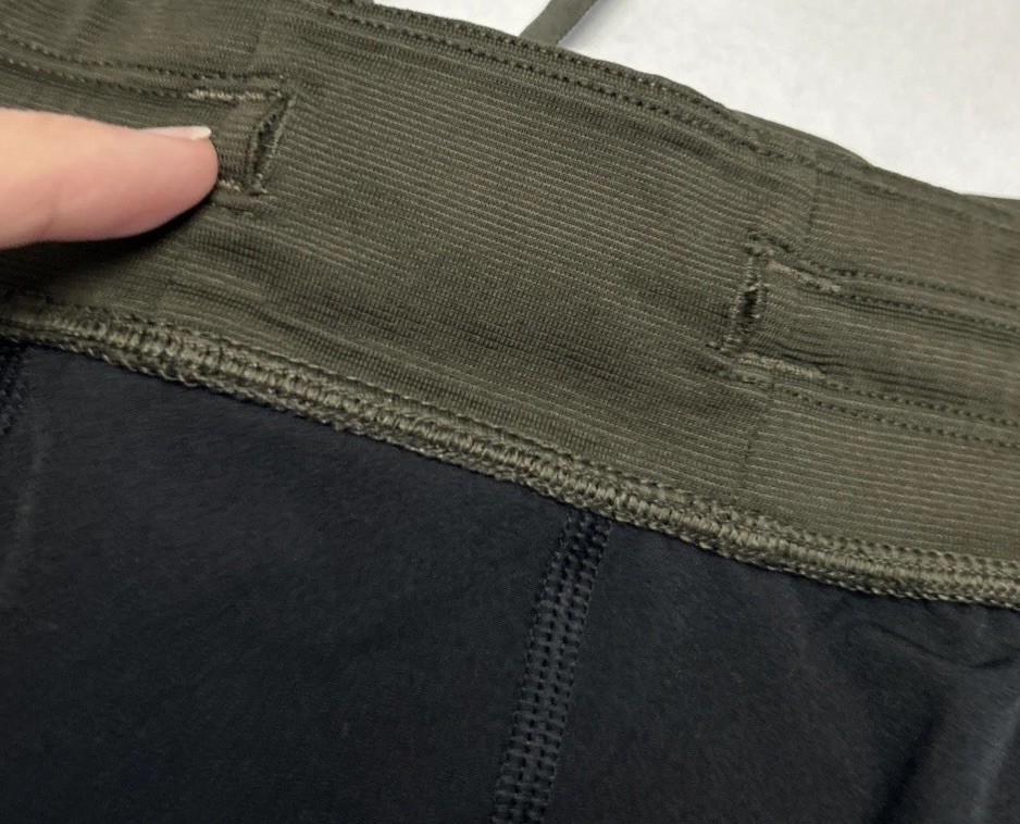 Lululemon T.H.E. Shorts 9" Linerless Variegated Mesh Camo Max Dark Olive Size XL