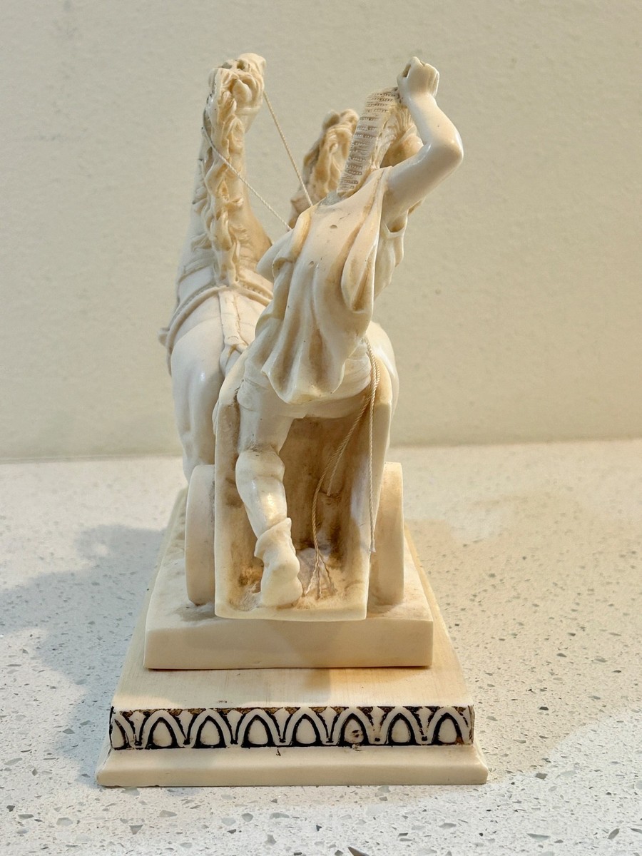 Vintage A. SANTINI Signed Italian Sculpture Roman Gladiator w